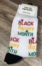 Tru Equality Men&#39;s Crew Dress Socks Black History Month Size 6-12 - $15.99