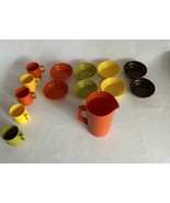 Vintage Tupperware Toys Tuppertoys Mini Serve It Children&#39;s Pitcher Mugs... - £18.20 GBP