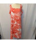 Columbia Women&#39;s PFG Freezer III Dress Size 1X Orange Foam Floral Outdoors - $628.30 MXN