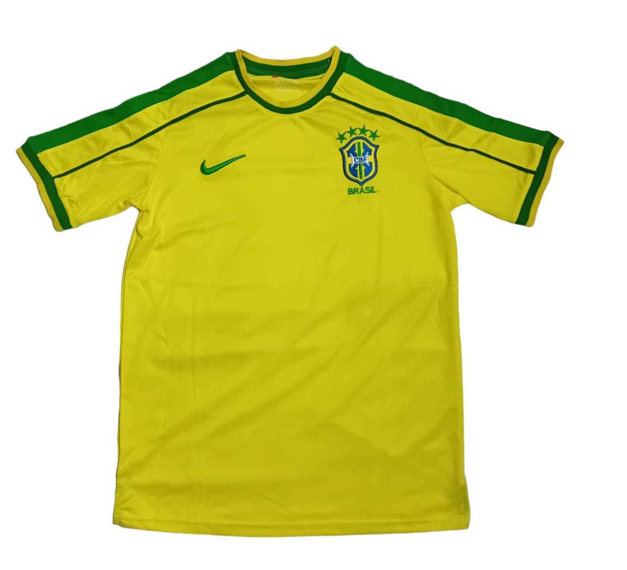 Brazil 1998 Home Jersey/ High quality /Very LIMITED EDITION - $73.00