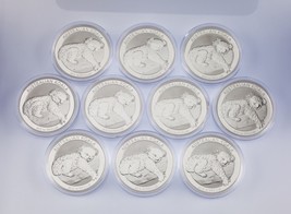 Lot of 10 2012 Australia $1 Silver 1oz Koala (BU Condition) in Capsules ... - £413.55 GBP