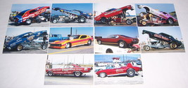 Lot #25 (10) Assorted 1960&#39;s-70&#39;s FUNNY CAR 4x6 Color Drag Racing Photos - £11.84 GBP