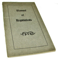1927 MANUAL OF REGULATIONS 3rd Order Secular St Francis Province Sacred ... - £15.72 GBP