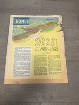 THE DENVER POST April 21, 1970 Special Section Vision of the Future 2020 - $40.00