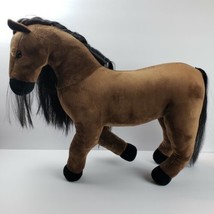 Madame Alexander Large Horse Plush Stuffed Animal Poseable 19 in Brown D... - $37.98