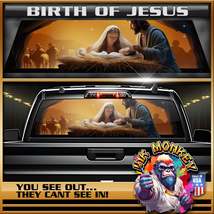 Birth of Jesus - Truck Back Window Graphics - Customizable - £46.11 GBP+