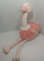 Gymboree pink 2 tone flamingo bird plush toy 2004 16&quot; beak discoloring - $11.87