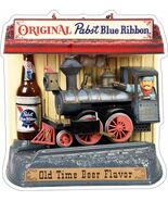 Pabst Blue Ribbon Train Laser Cut Flat Metal Sign - $69.95