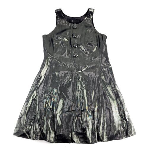 Primary image for I.N.C. International Shift Dress  Silk Blend Dark Silver Size 4 Lightweight