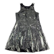 I.N.C. International Shift Dress  Silk Blend Dark Silver Size 4 Lightweight - £13.84 GBP