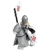 Knight of the Holy Sepulchre War Horse Flag 2pcs Minifigures Building Toy - $6.49