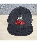 Vintage Bull Durham Smoking Hat Cigarettes Tobacco Corduroy Snapback 90s - $371.68 MXN