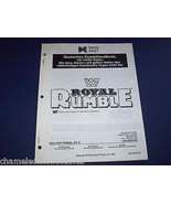 WF ROYAL RUMBLE 1994 GERMAN PINBALL MACHINE SERVICE REPAIR MANUAL - £19.68 GBP