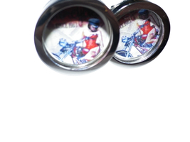 Biker Pin Up cufflinks, presentation box, gift wrapped, free shipping 8550  - £31.76 GBP