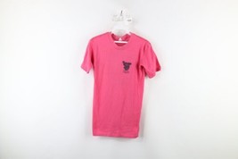 Vintage 70s Womens Small Spell Out Banana Boat Sun Tan Products T-Shirt Pink USA - £39.38 GBP