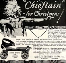 Kokomo Roller Skates 1933 Advertisement Chieftain For Christmas DWKK12 - $28.01 CAD