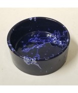 Blue Lava Glaze Bowl Splash Marble Look Ceramic Trinket 5&quot; Small Plantin... - £17.29 GBP