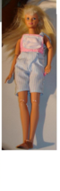 Skipper Barbie sis doll pacifier babysitter overalls fit others Mattel vintage - £7.89 GBP