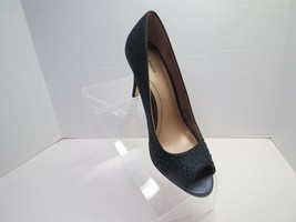 Style &amp; Co. Womens Blue Glitter Rhinestone Pumps Shoes Peep Toe 4&quot; Heels... - £18.93 GBP