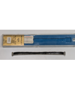 NOS VINTAGE Bowles Bow-Flex Ladies Black &amp; Silver Tone Watch Band Model#... - $15.83