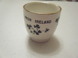 MINI CUP EGG CUP SHOT GLASS CUP OF IRELAND BY COPENHAGEN POTTERY COMPANY - $6.29