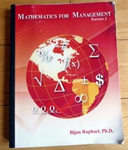 MGMT X110 - Mathematics for Management, Edition 2 by Bijan Raphael for UCLA - $22.25
