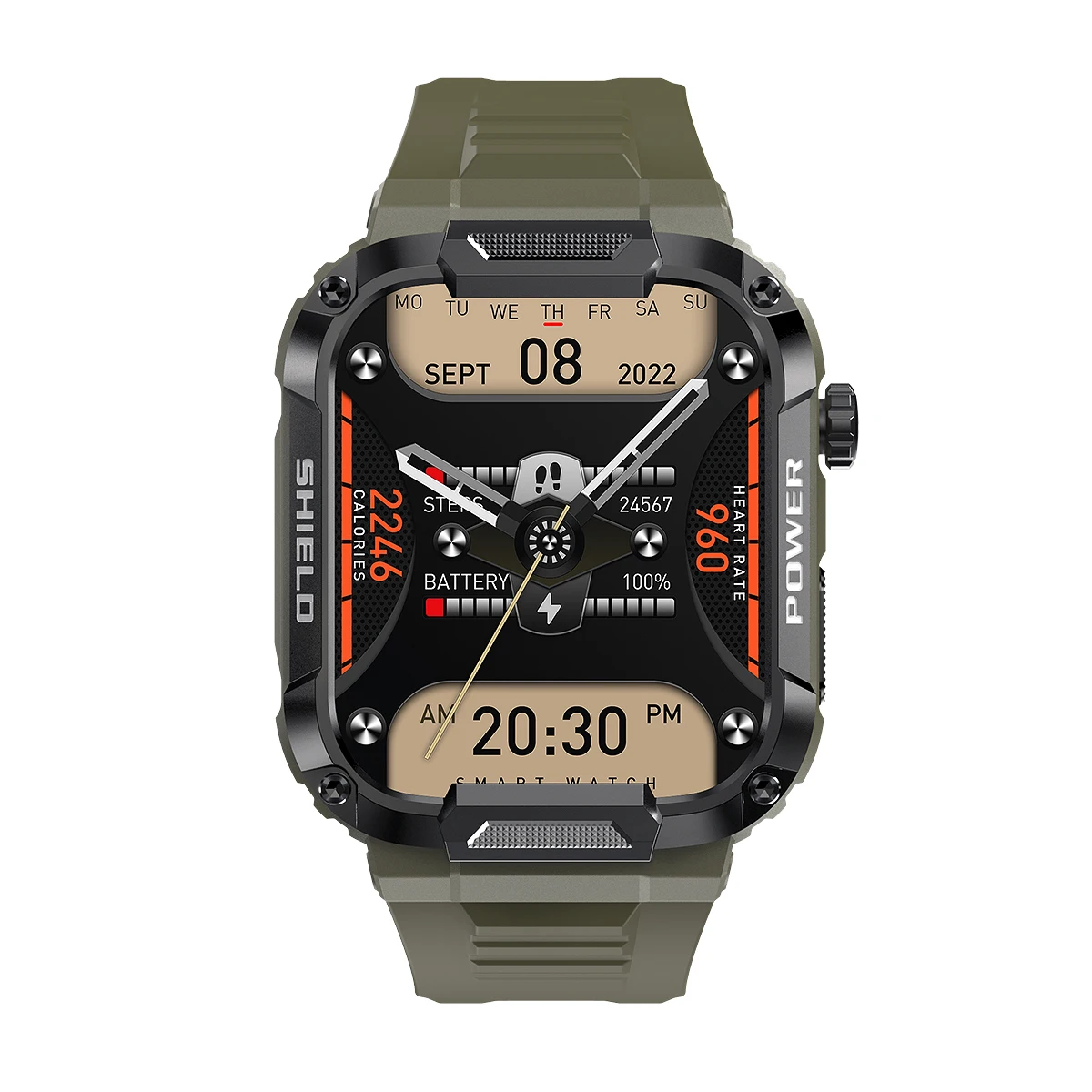 MK66 Smart Watch Men 1.85 Inch 400mAh Fitness Tracker Custom Dial Heart Rate IP6 - £96.22 GBP