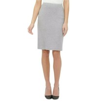 Tommy Hilfiger Knee Length Pencil Stretch Knit Skirt Gray Womens Size 8 - £23.43 GBP
