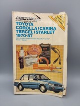 Chilton&#39;s 7036 Toyota Corolla Carina Tercel Starlet 1970-87 Repair &amp; Tun... - $8.99