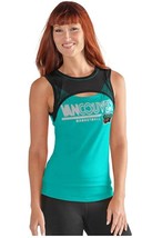 NBA Vancouver Grizzlies Power Up Tank Top Womens Size XL GIII Sports Turquoise - £9.94 GBP