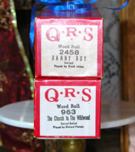 QRS Player Piano Rolls Set/2: &quot;Danny Boy&quot; 2458, &quot;The Church In The Wildw... - $23.00