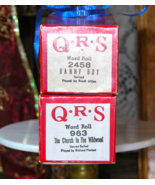 QRS Player Piano Rolls Set/2: &quot;Danny Boy&quot; 2458, &quot;The Church In The Wildw... - £18.09 GBP