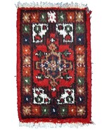 Handmade vintage Oriental rug 1.3&#39; x 2&#39; (40cm x 61cm) 1970s - 1C760 - $533.10 CAD