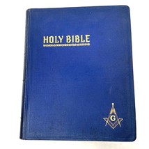 Holy Bible Masonic Edition Red Letter Cyclopedic Indexed 1949 Hertel Exc... - £78.24 GBP