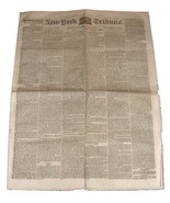 Saturday APril 9, 1859 NEW YORK TRIBUNE Newspaper Number 917 Very Nice! - $39.99