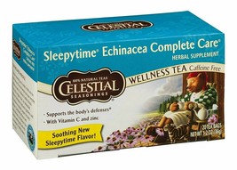 Celestial Seasonings Sleepytime Echinacea Complete Care Wellness Tea 20 tea bags - £9.30 GBP