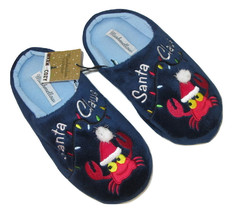 Mushmellow Scuffs Slippers Christmas Santa Claws Crab Clog Blue Size Small 5-6 - £8.55 GBP