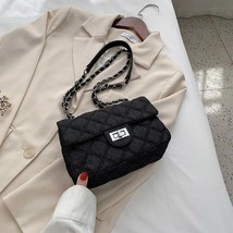 2022 Fashion Chain Shoulder Bags Women Denim Quilted Bag Female  Handbags Women&#39; - £33.53 GBP