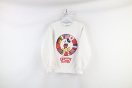 Vtg 80s Disney Womens S Spell Out Walt Disney World Epcot Center Sweatshirt USA - £79.09 GBP