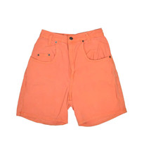 Vintage LEI Denim Shorts Womens Orange 5 Made in USA 90s Retro y2k Mini - $24.04