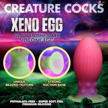 Creature cocks xeno egg glow in the dark silicone egg - £37.99 GBP