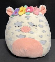 Squishmallow Rosie The Pig Squishmallows Kellytoy Plush Flowers 12&quot; Pillow Toy - £11.08 GBP