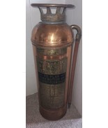 Antique Buffalo Polished Copper & Brass Fire Extinguisher Empty Vintage Classic - $199.99