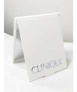 CLINIQUE Travel Compact Makeup Mirror White Flip to stand Up purse size ... - $20.55 CAD
