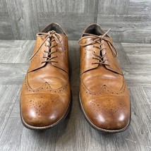 Cole Haan Shoes Men’s Size 13 C24116 Brown Leather Benton Wingtip Oxford Dress - £22.14 GBP