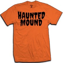 Rare Haunted Mound Logo Halloween pumpkin Horror core Ghost Mountain New Shirt - $14.44