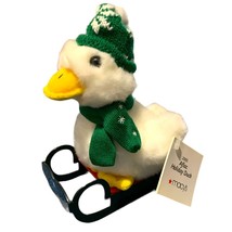 AFLAC Macys 2005 Holiday Duck Talking Plush Sled Scarf Childrens Hospital - $24.70