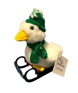 AFLAC Macys 2005 Holiday Duck Talking Plush Sled Scarf Childrens Hospital - £19.43 GBP