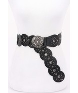 New Multi Metal Round Pu Vintage Belt - $36.86 CAD
