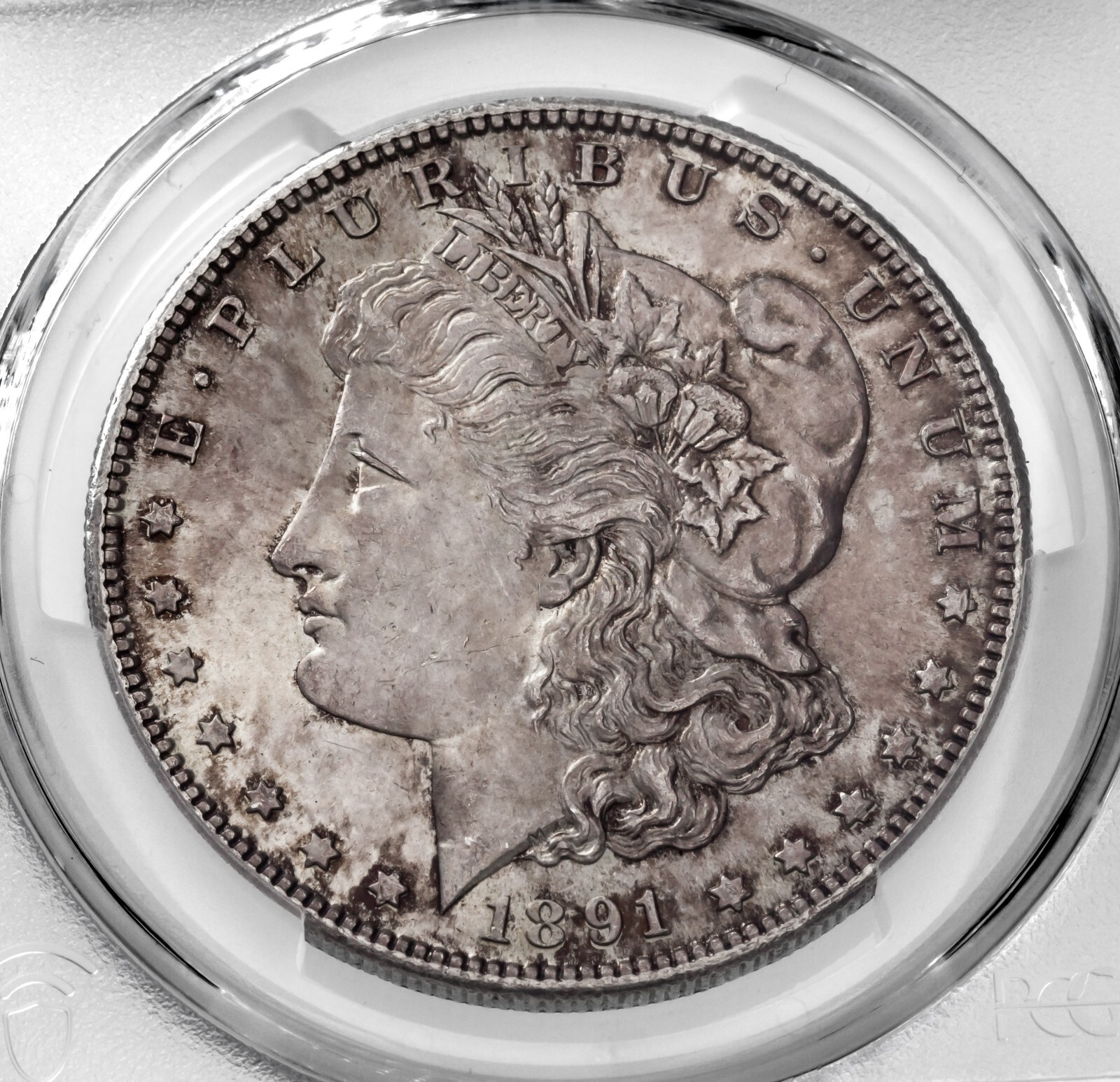 1891-S Morgan Dollar Graded By PCGS As MS63 Gorgeous Coin Item image 3